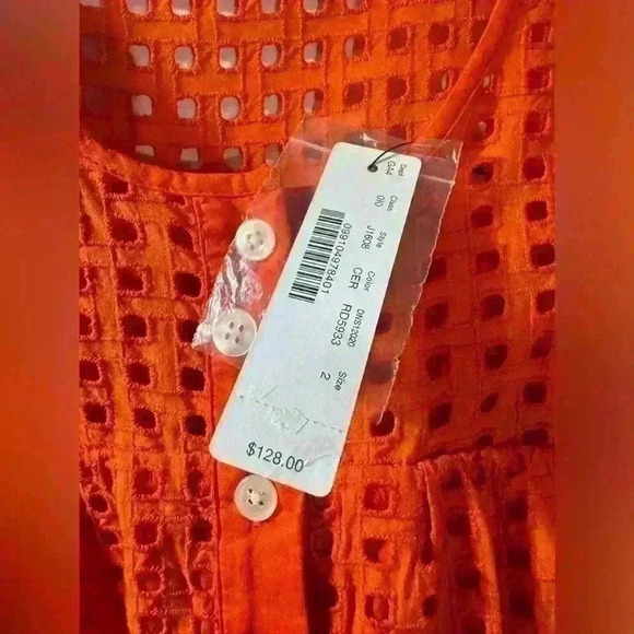 NWT J.CREW EYELET DRESS 100% COTTON - Picture 5 of 6